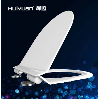 Hu2111 Slim Uf Material Stainless Steel Hinge Soft Close Toilet Seat